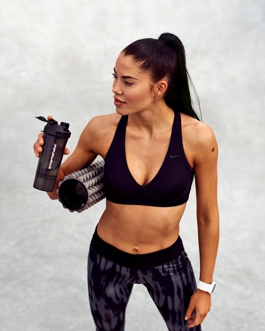 Шейкер спортивний SmartShake Slim 500ml Black (1838398723)