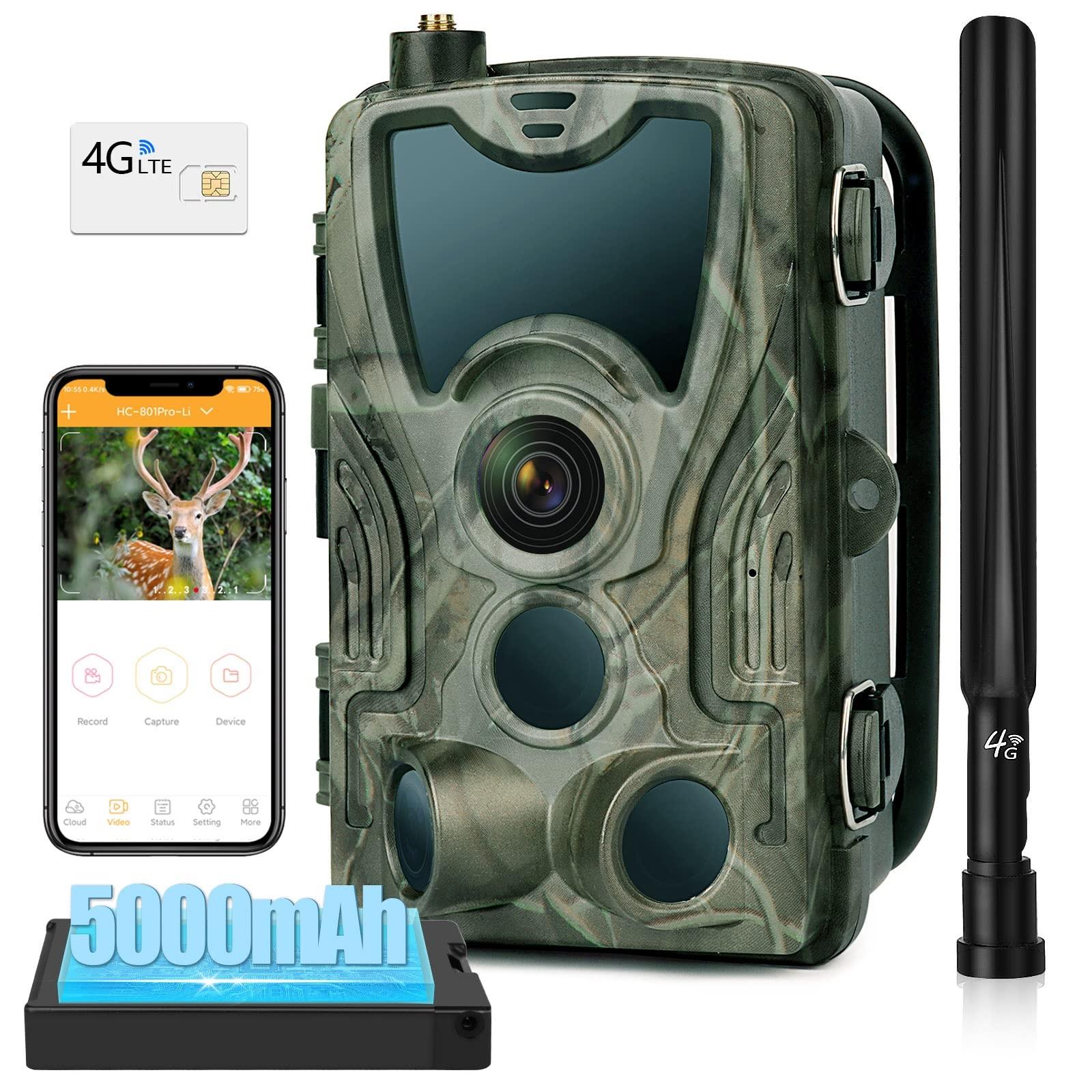 Фотоловушка Suntek Huntcam HC-801-Plus LIG LTE 5000 mAh 120° 30MP IP65 (55283)