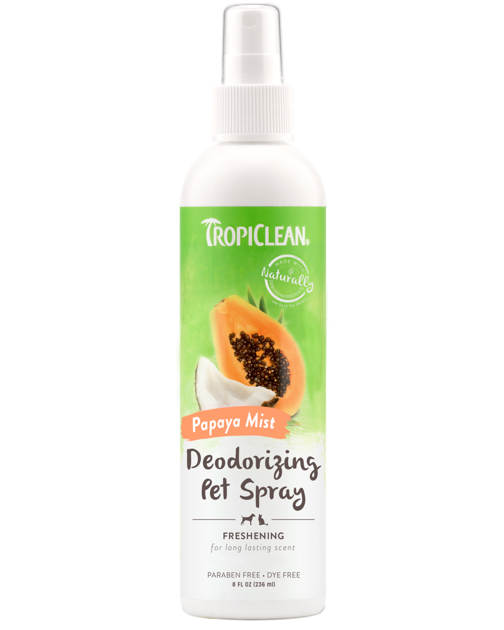 Тропіклін спрей-духи Tropiclean Deodorizing Pet Spray Папайя 236 мл