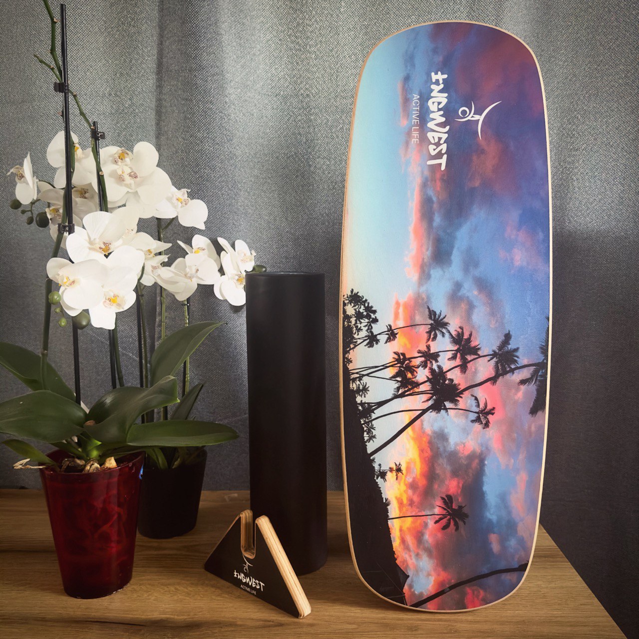 Баланс борд InGwest Palm At Sunset Balance Board Training System з прогумованим ролером