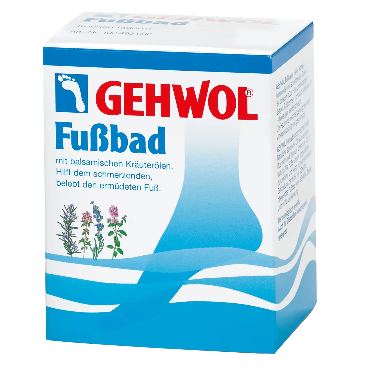 Ванна для усталых ног Gehwol Fussbad 10 пакетов по 20 г