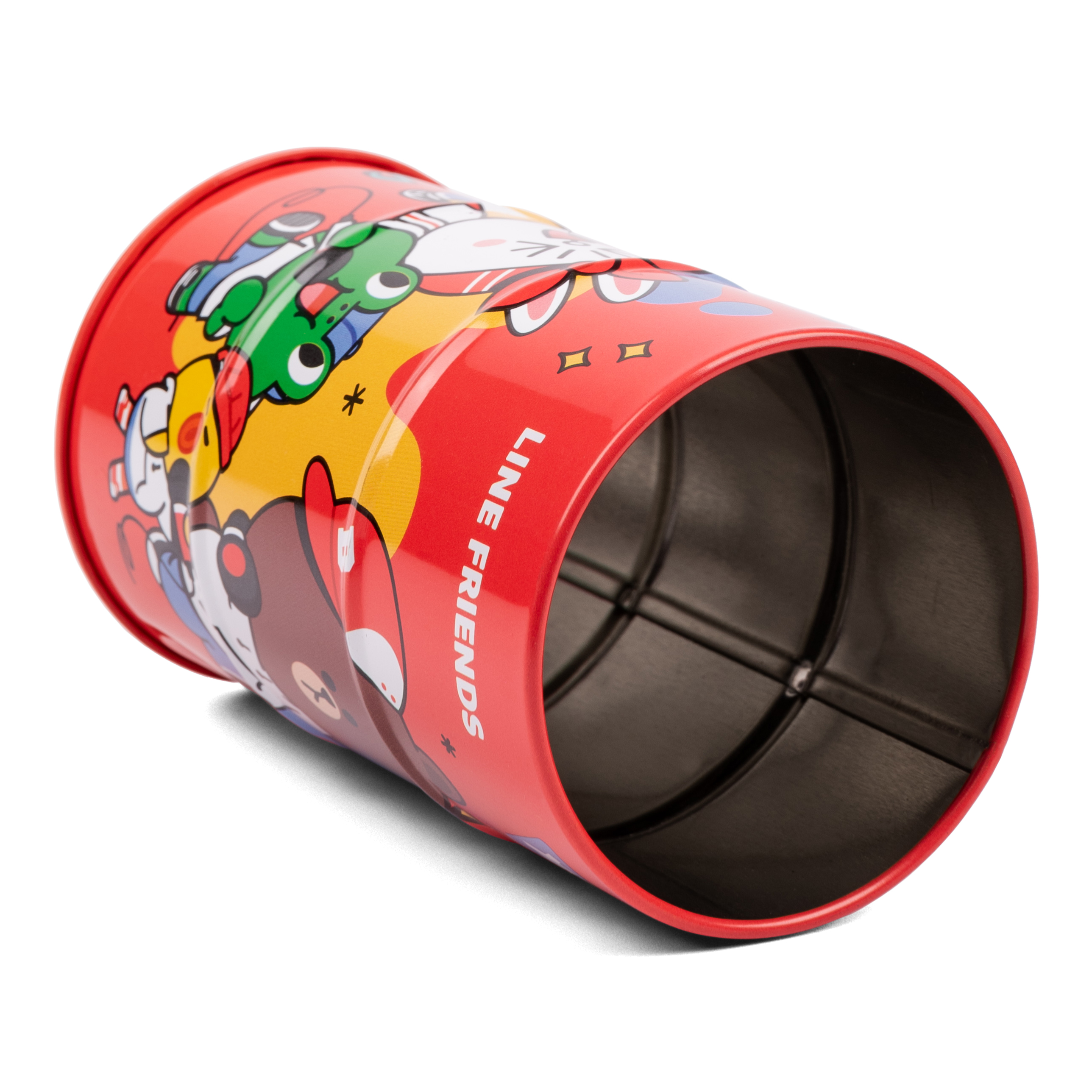 Стакан-подставка бочка YES Line friends 10,8х6,5 см Разноцветный (470504)