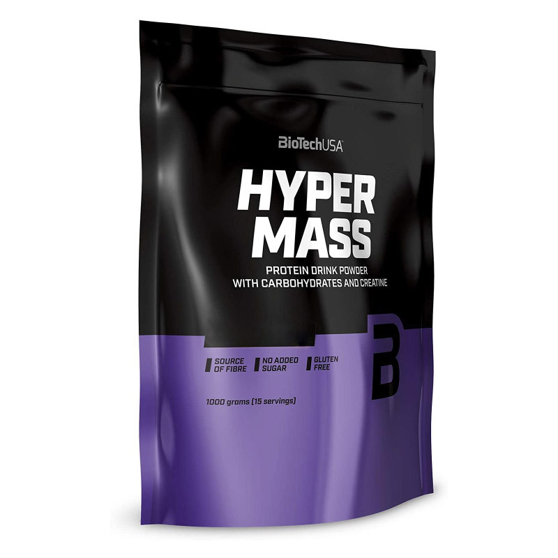 Гейнер BioTech Hyper Mass 1 кг Клубника (2494400390)