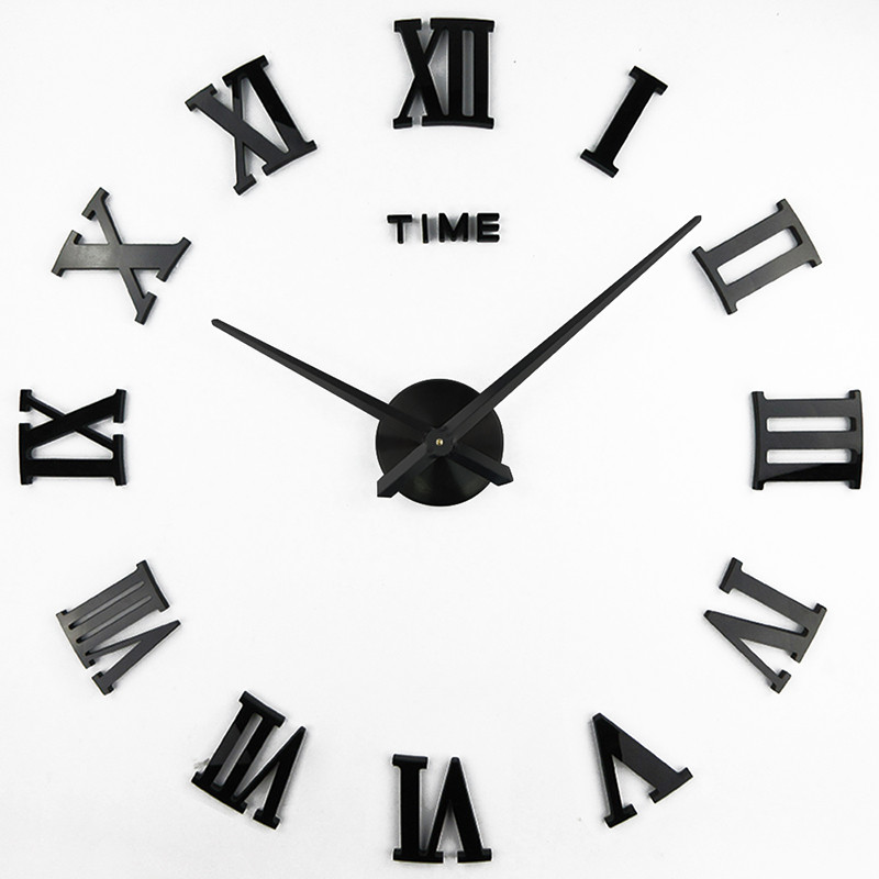 Настенные 3D часы DIY Clock с римскими цифрами