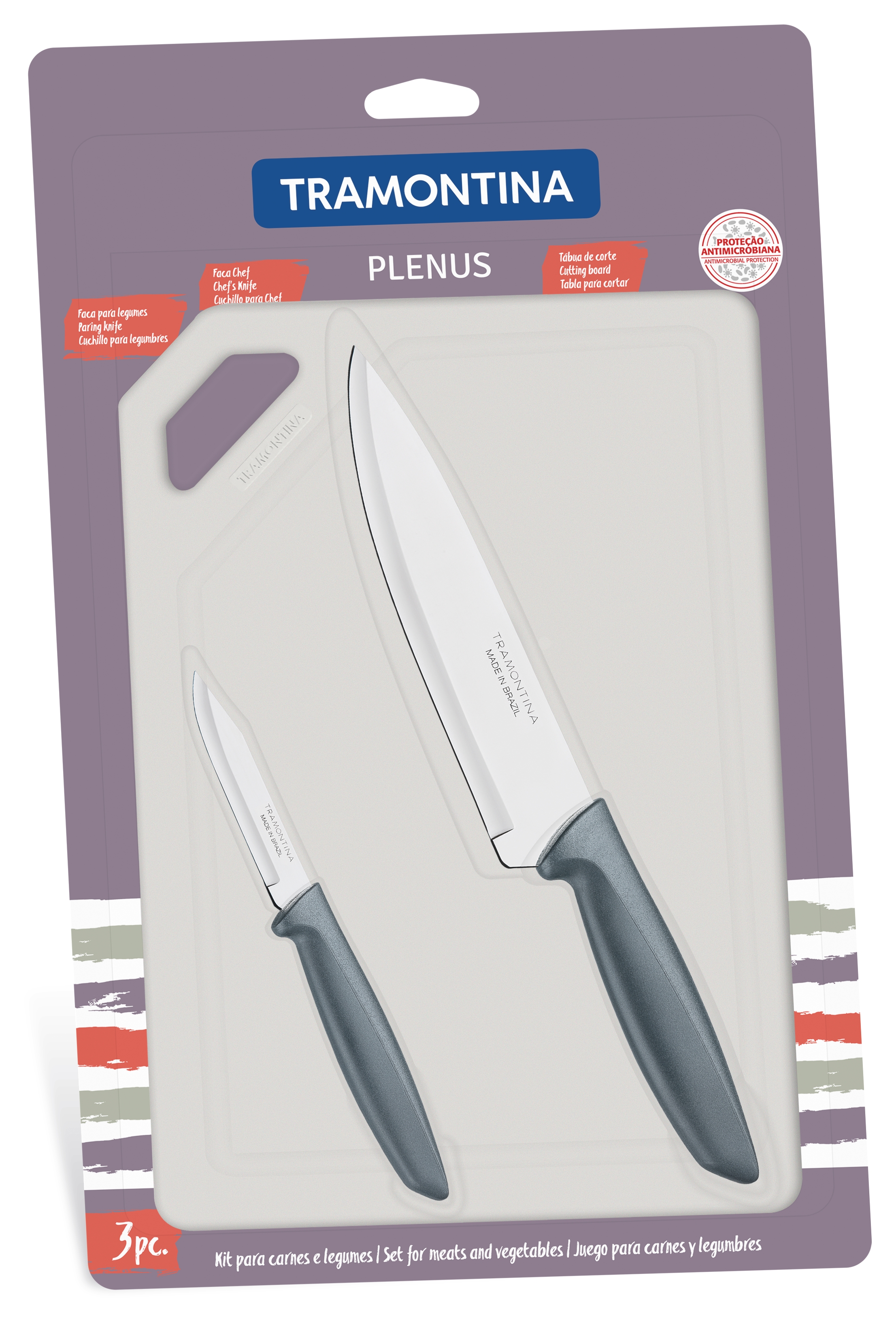 Набір ножів TRAMONTINA PLENUS 3 предмети (6366870)