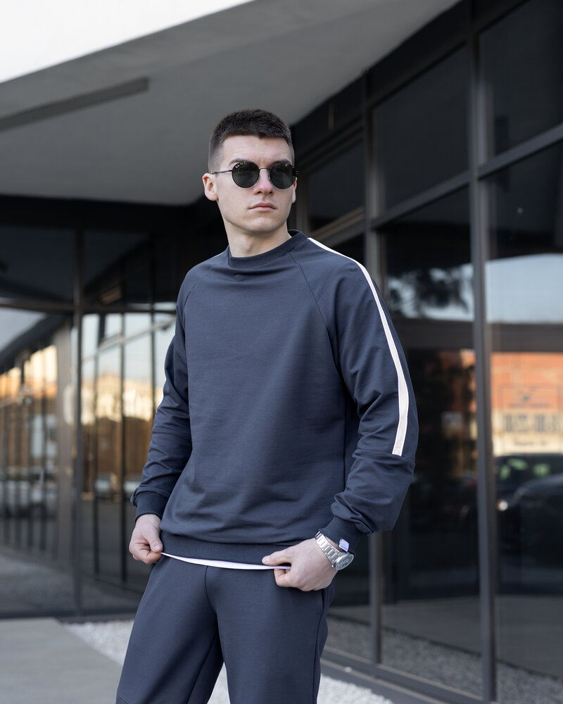 Спортивный костюм мужской Pobedov Black moon 384272 XXXL Темно-серый (00000008620)
