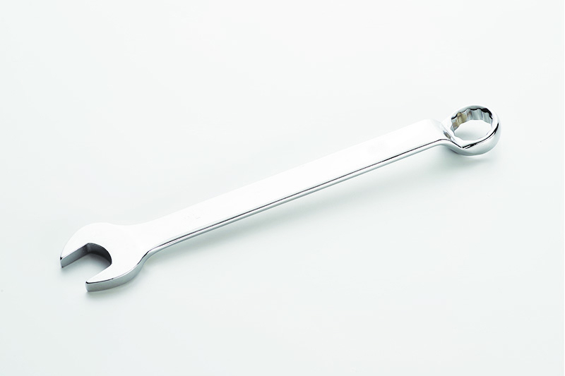 Ключ ріжково-накидний СИЛА глибокий CrV 9 мм (049457)