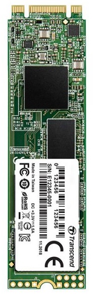 SSD накопичувач Transcend MTS830S 256GB M.2 SATA SATA III TLC (TS256GMTS830S) (6462261)