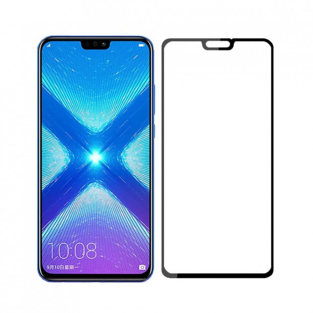 Захисне скло Walker Full Glue для Honor 8X Чорний (hub_vBmu56992)