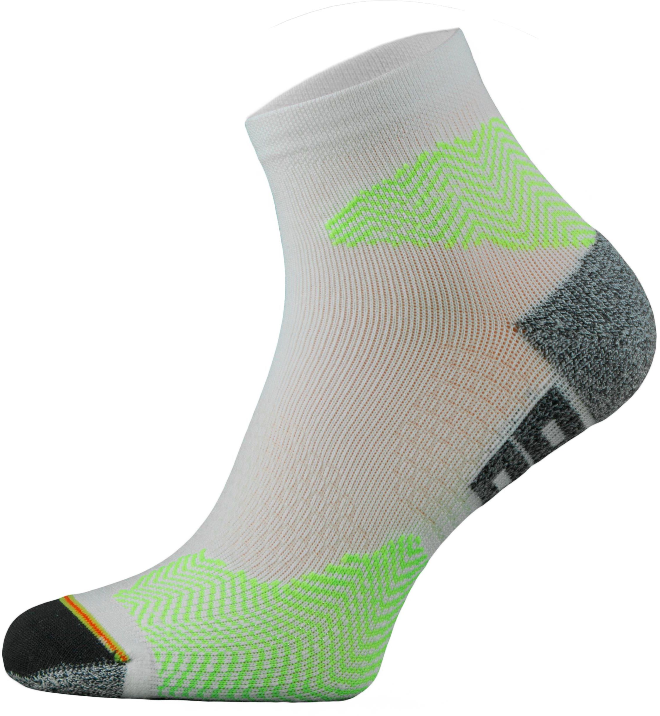 Шкарпетки Comodo RUN1 Білий/Зелений (COMO-RUN-1-03-3942)