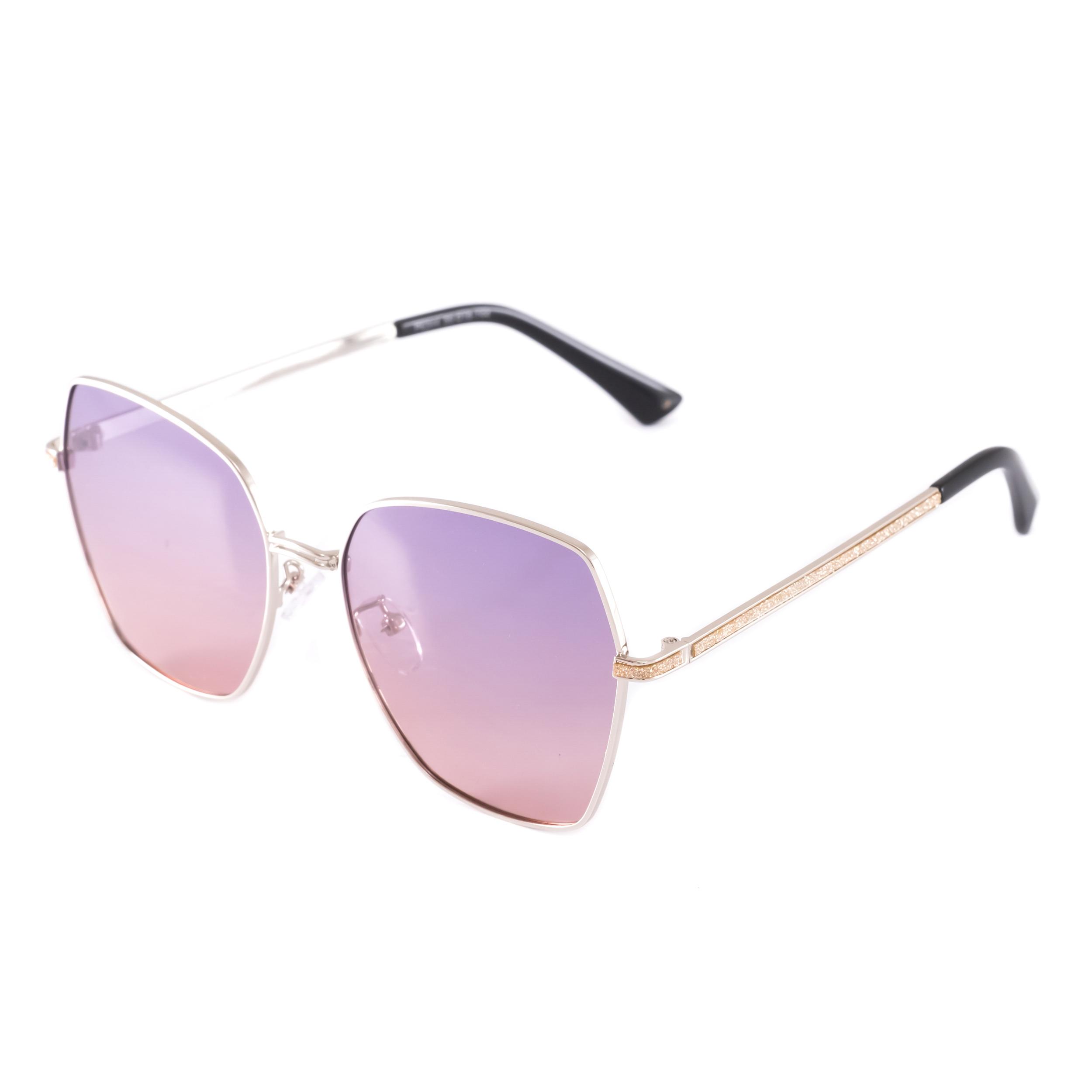 Сонцезахисні окуляри LuckyLOOK 431-936 Фешн-класика One Size Рожевий+Сірий