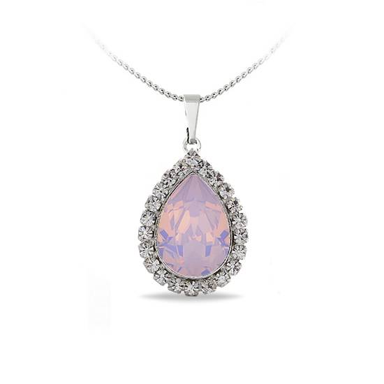 Кулон з ланцюжком KOBI Bianka зі Swarovski 10x14мм (7430-3110-17-32)