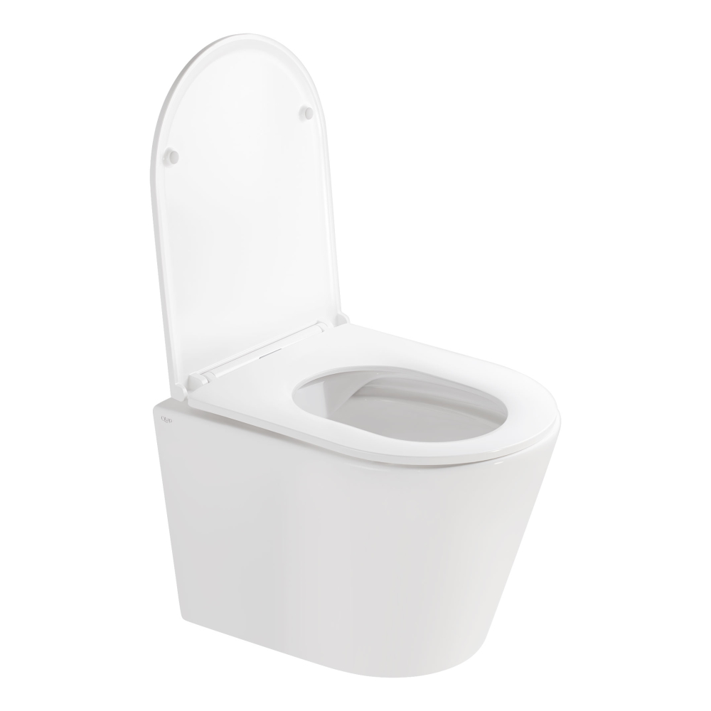 Унітаз Підвісний Qtap Scorpio Безободковий З Сидінням Slim Soft-Close Qt1433053Erw