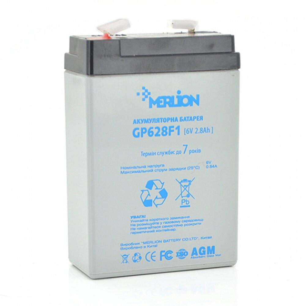 Аккумуляторная батарея Merlion AGM GP628F1 6V 2.8Ah