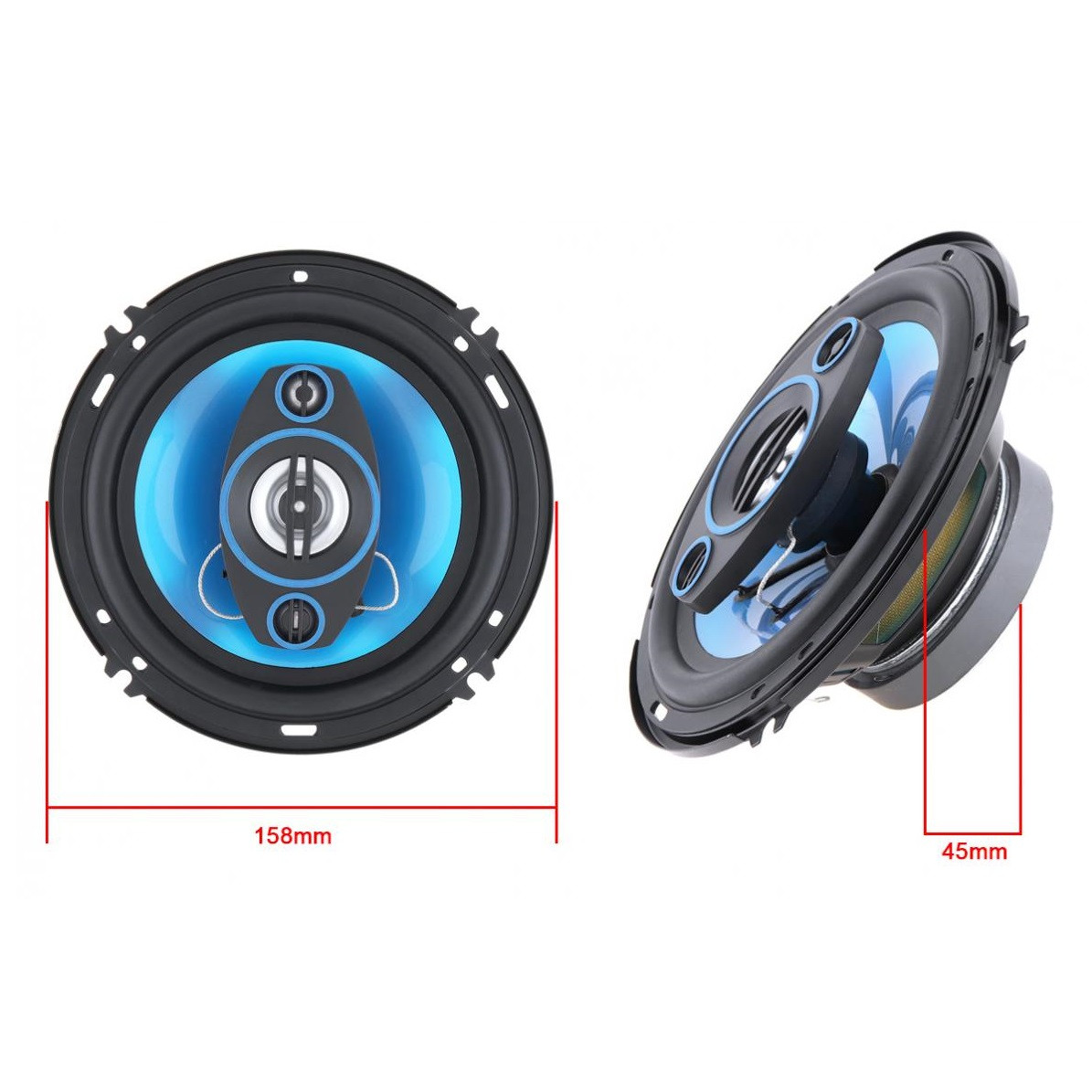 Автомобильные колонки Tiaoping TP-1671 16см двухполосные 500W
