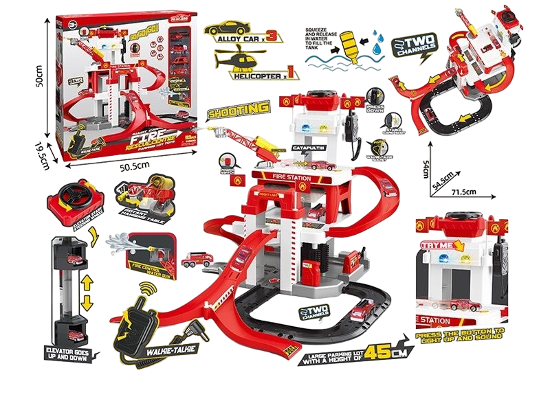 Детская парковка RJS Toys 53 элемента Red (157316)