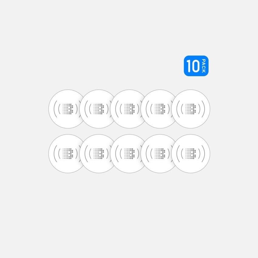 Комплект NFC меток Broadlink NFC Tag SRN1, 10 штук (Белый)