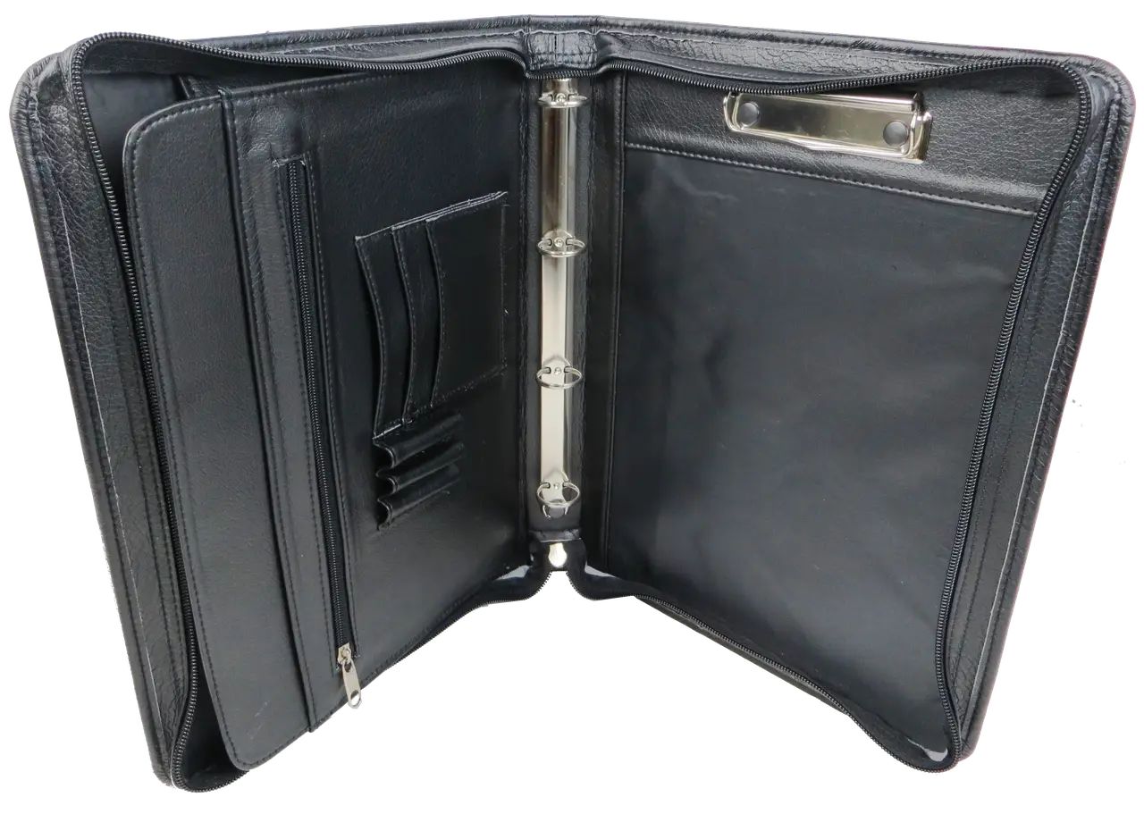 Папка для документов Exclusive из искусственной кожи 35,5х26х5 см Черный (710100-RN black)