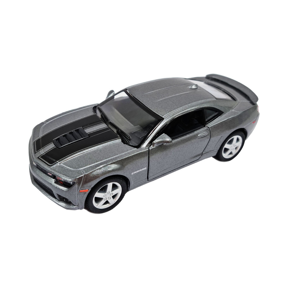 Инерционная машинка Chevrolet Camaro Kinsmart KT5383WF металлическая 1:38 Серебряный
