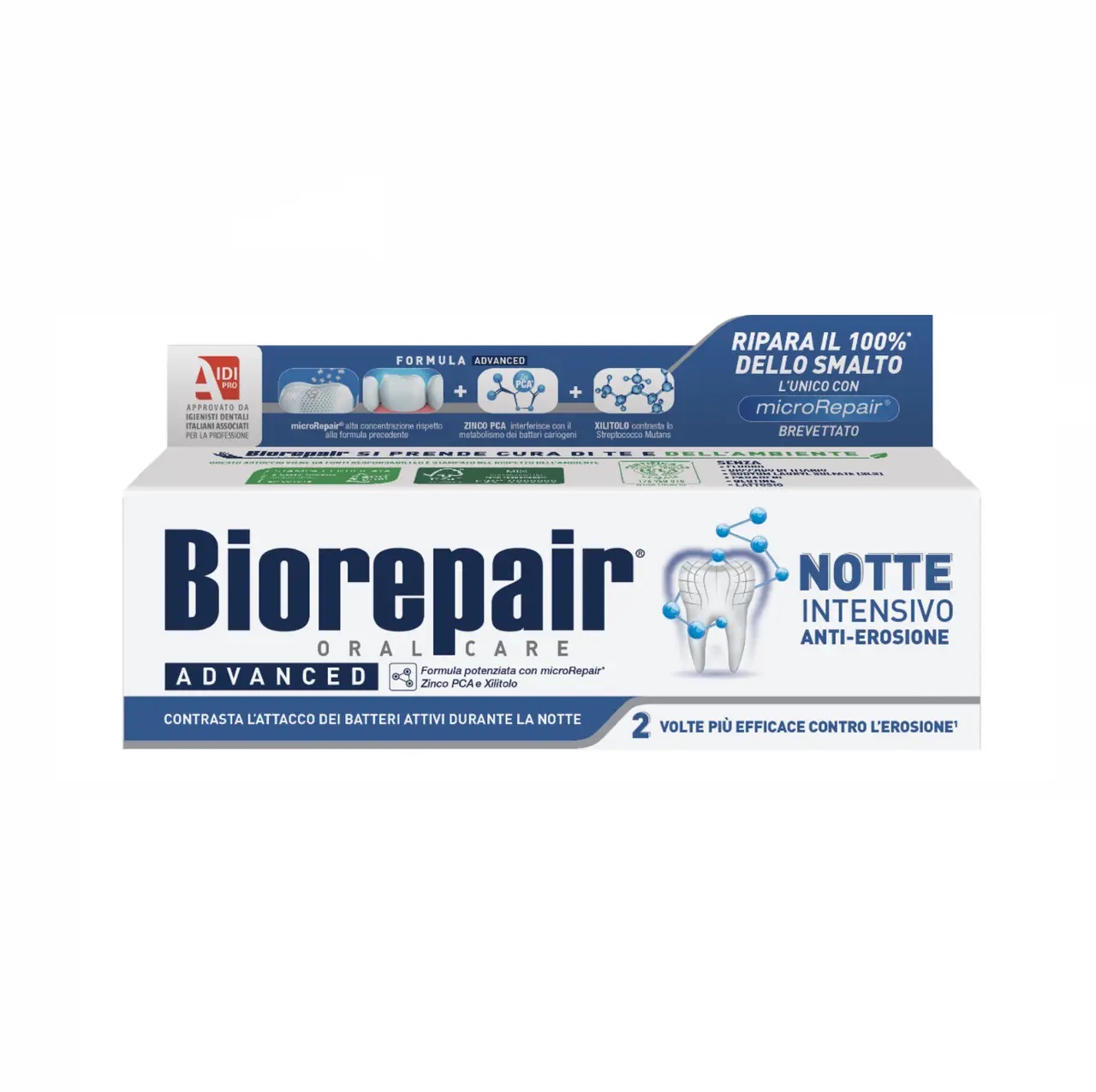 Зубна паста Інтенсивне нічне відновлення Biorepair 75 мл (8017331064092)