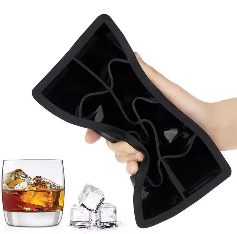 Форма для льда силиконовая Ice Кубики 8 ячеек 21x11.5x5 см Черный (C051352)