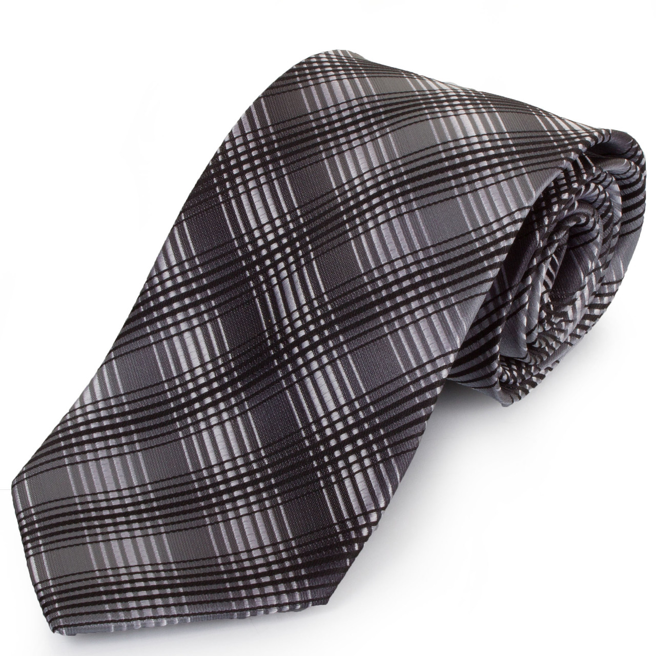 Краватка поліестерова стандарт Schönau-94 Сіро-чорний