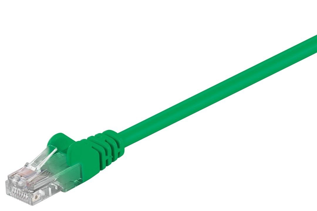 Патч-корд неекранований Goobay RJ45 UTP5e  2.0m patch AWG28 D=4.5mm Gold Protect зелений (75.06.8358)