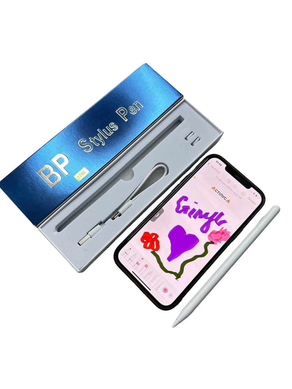 Многофункциональное перо-стилус OPT-TOP для iOS/Android/Windows алюминиевый сплав с Bluetooth Белый (1936337313)