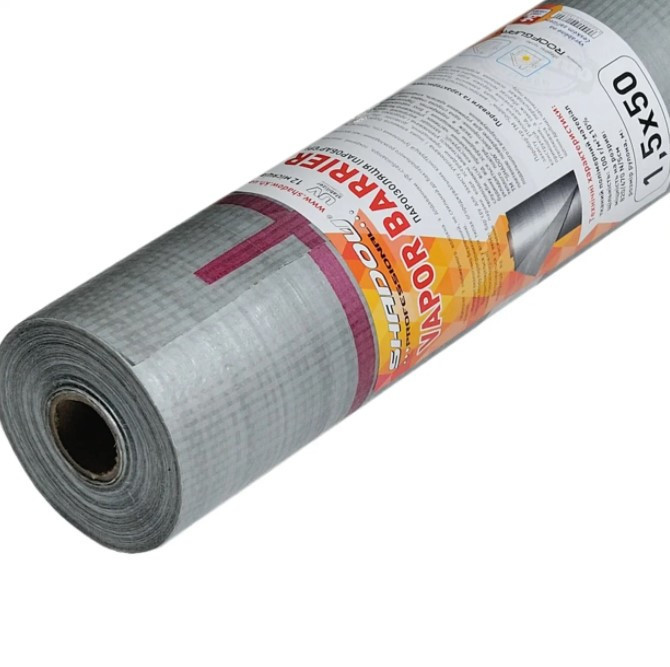 Пароизоляционная мембрана для кровли Shadow 60 г/м2 1,5 х 50 м Grey