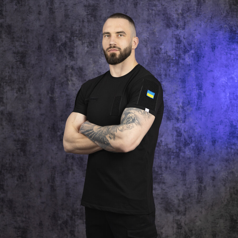 Футболка мужская Pobedov Peremoga Military 229781 S Черный (00000006280)
