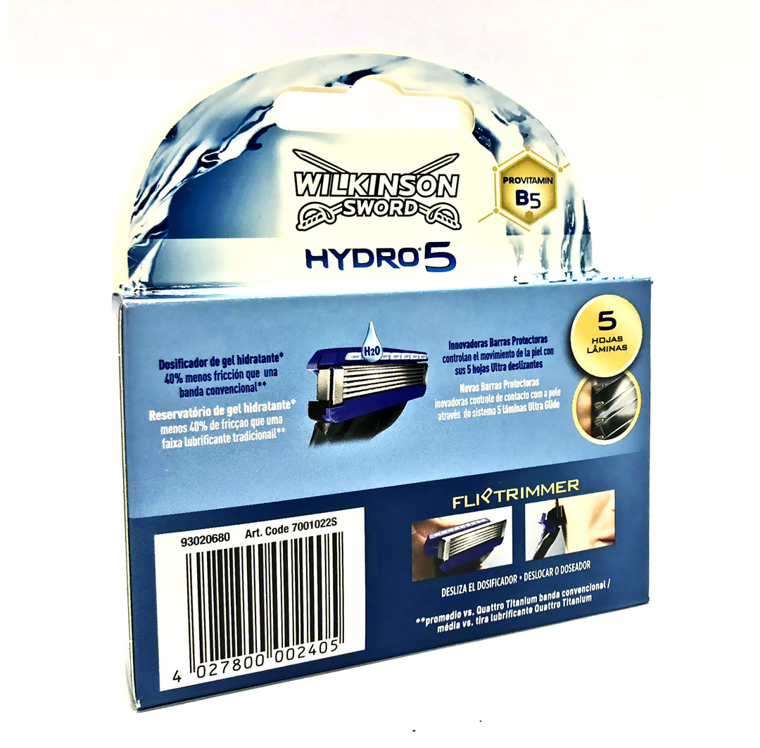 Сменные кассеты для бритья Wilkinson Sword Schick Hydro 5 3шт. (1052)