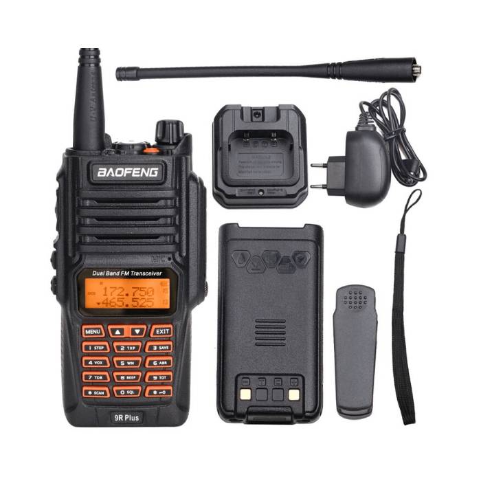 Рация Baofeng UV-9r plus, IP67, 5 Ватт, батарея 1800 мАч