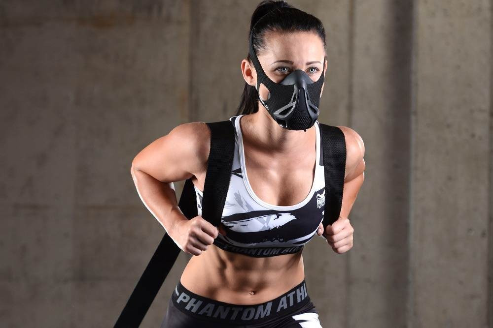 Маска для тренування дихання Phantom Training Mask L Black