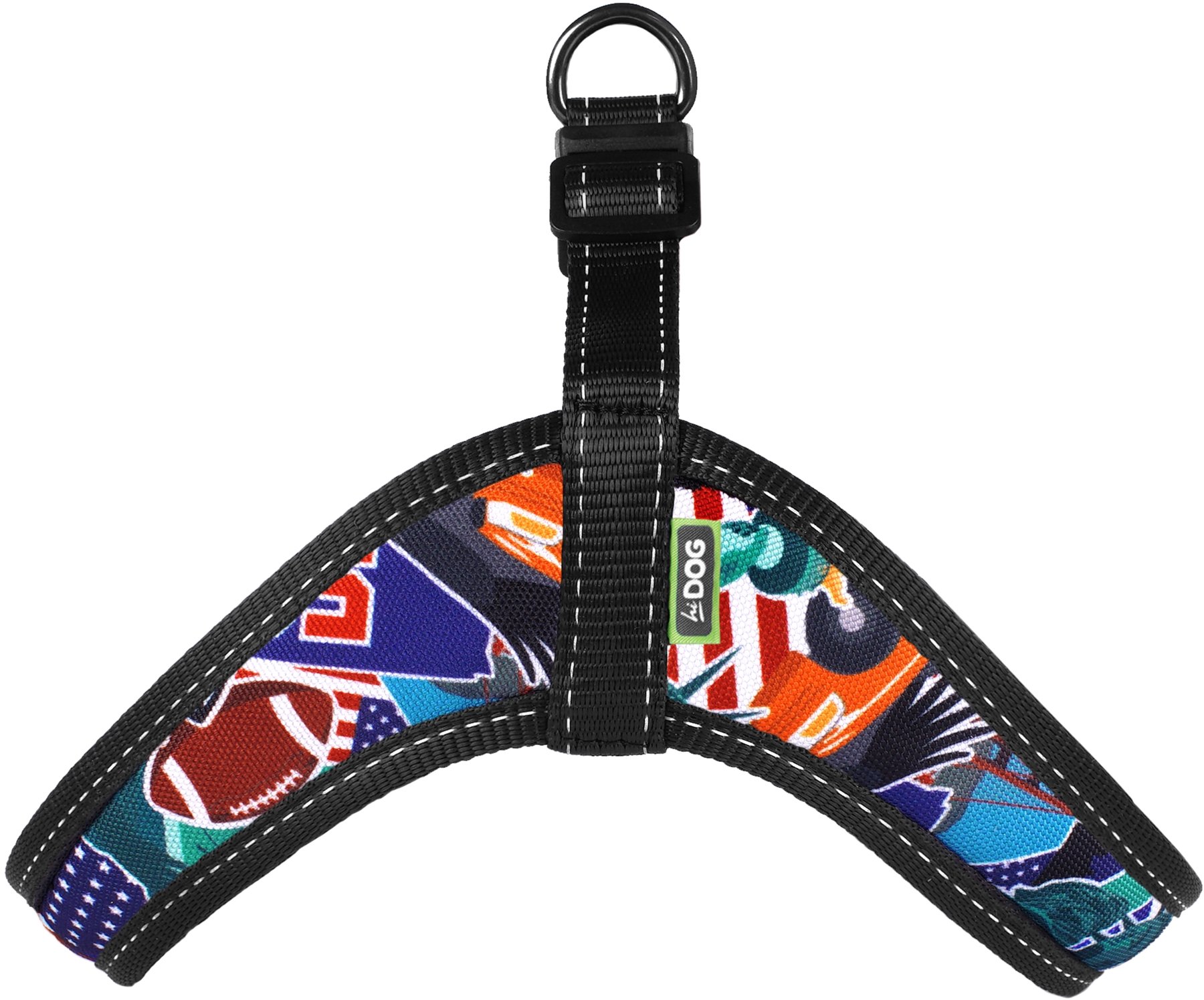 Шлей Hi Dog Comfort USA М 42х48 см Різнокольоровий 2100102875013