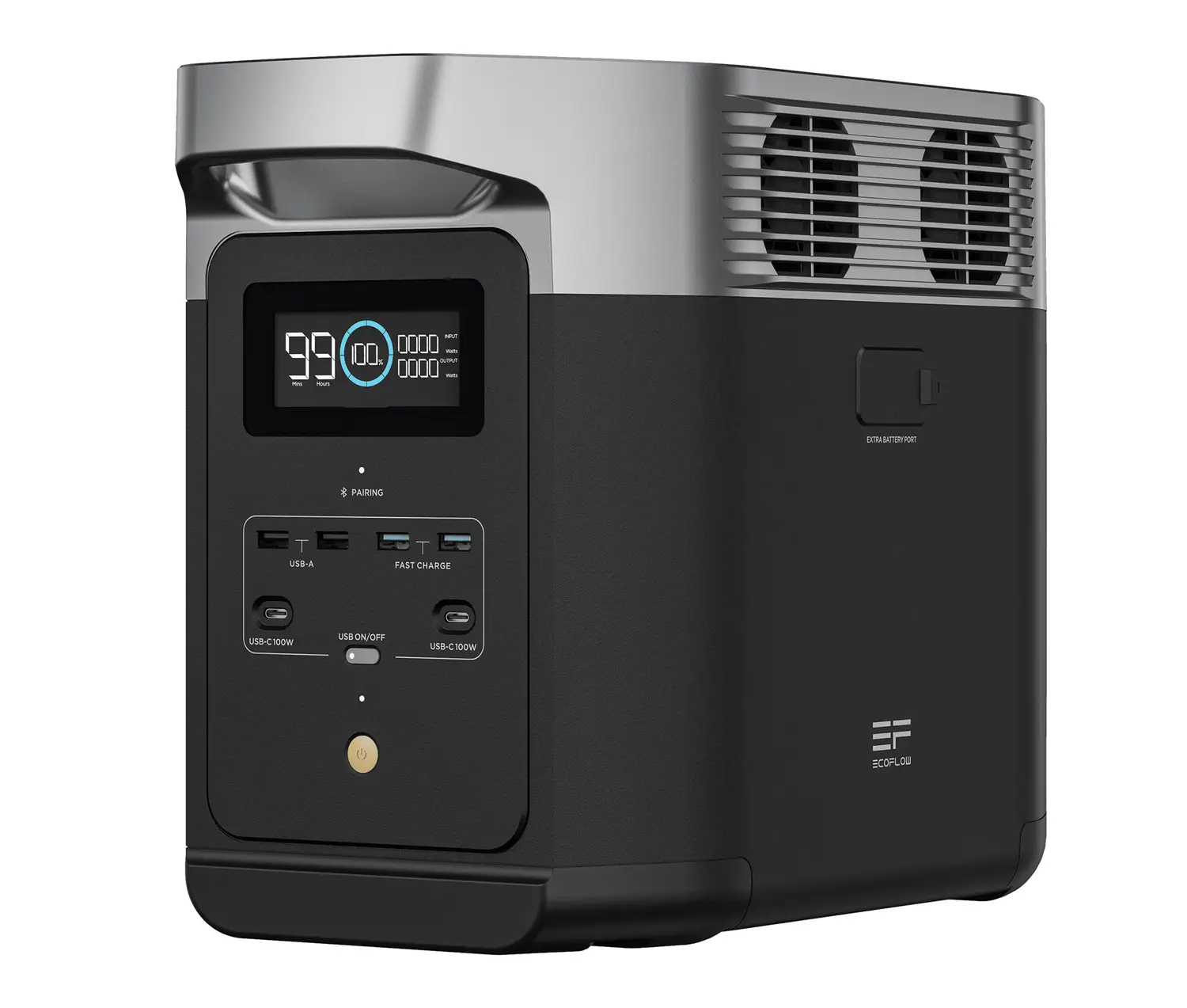 Зарядная станция портативная EcoFlow Delta 2 1024 Втч 1800 Вт Черный (ZMR330-EU-IS00023)