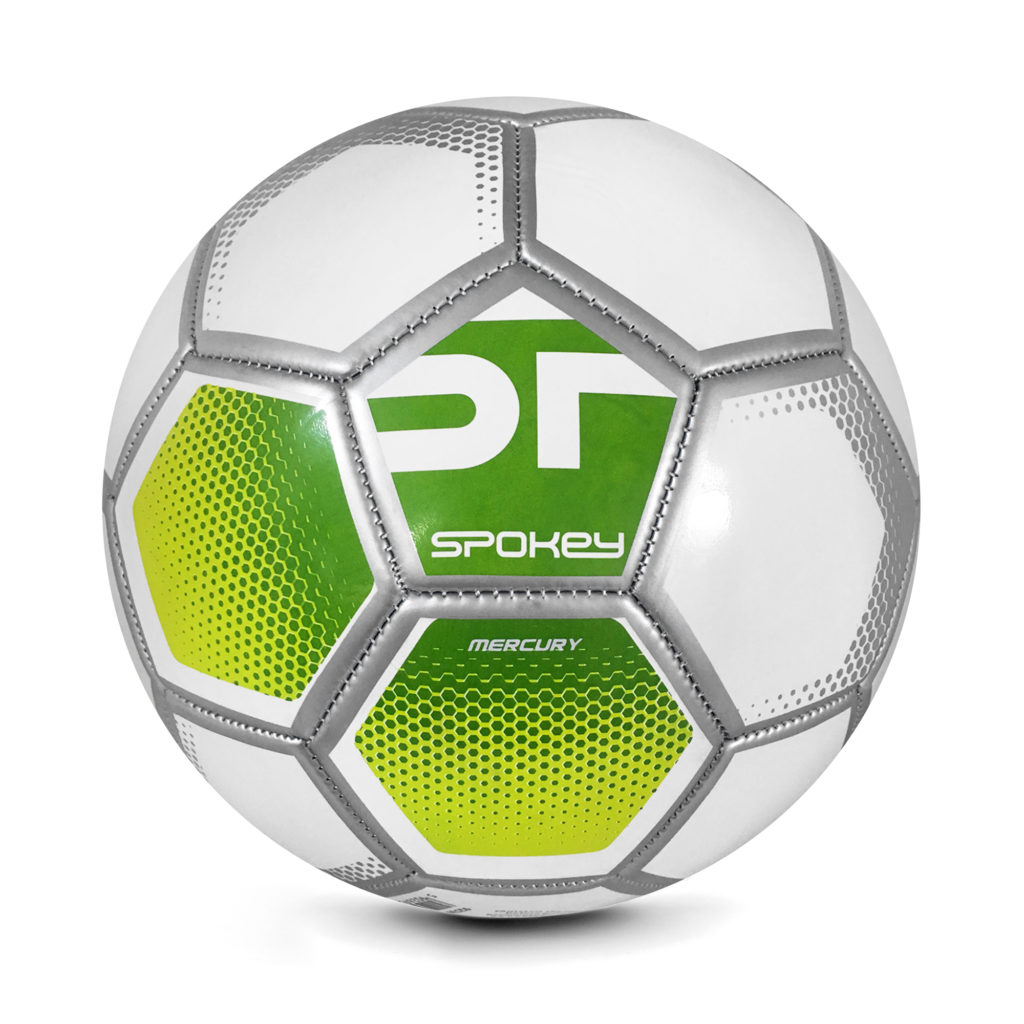 Футбольний м'яч Spokey Mercury №5 Біло-зелений (s0589)