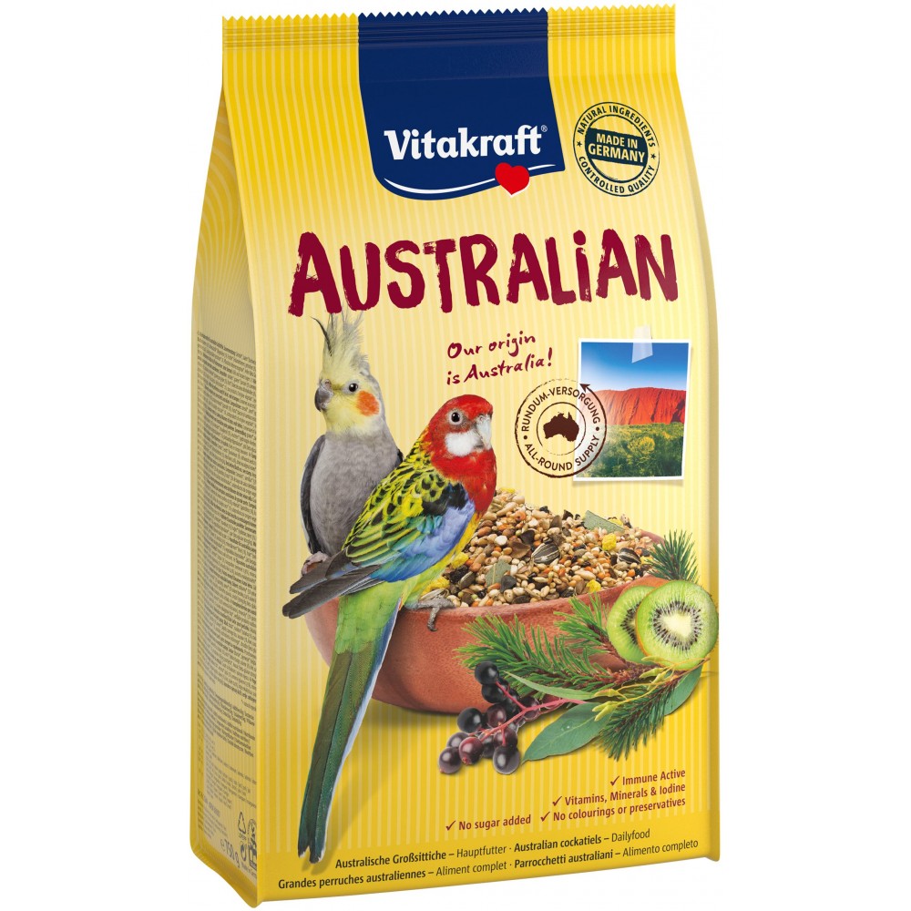 Корм для средних австралийских попугаев Vitakraft Australian 750 г (21644) (13100)