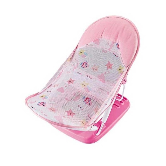 Детский шезлонг для купания с подголовником No Brand Aying Baby Bather 360 х 70х 330 мм Pink (143456)