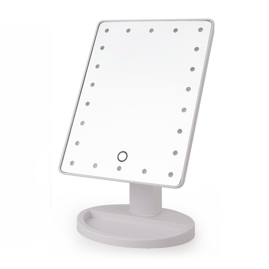 Дзеркало з підсвічуванням Led mirror для макіяжу з LED-підсвічуванням Білий (R0029)