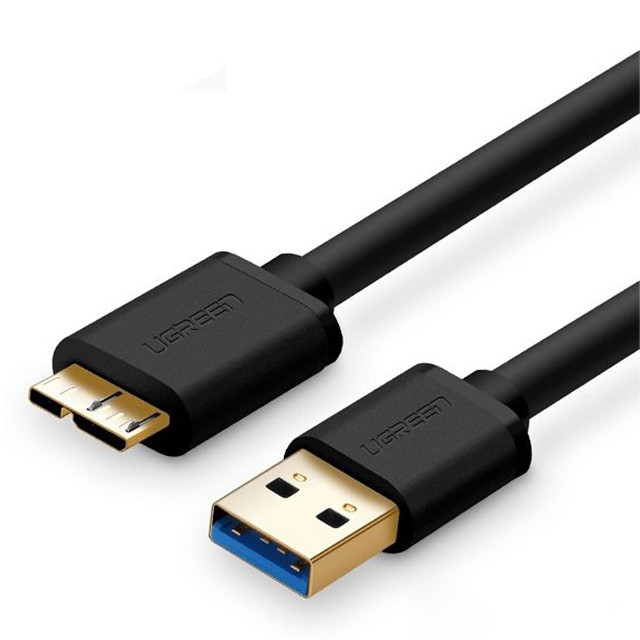 Kабель Ugreen USB 3.0 - Micro USB Тип B US130 2 м Черный (10843)