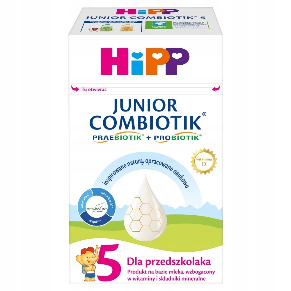 Детская сухая молочная смесь HiPP Junior Combiotik 5 для дошкольников 550 г
