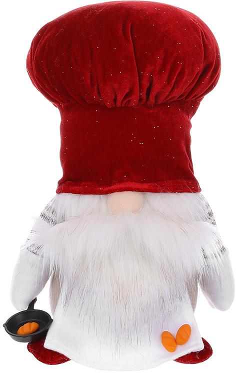Декоративная игрушка Dwarf in a chef's costume and a frying pan 28 см Разноцветный BonaDi DP232201