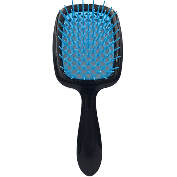 Щітка для волосся чорна з синім Superbrush Janeke