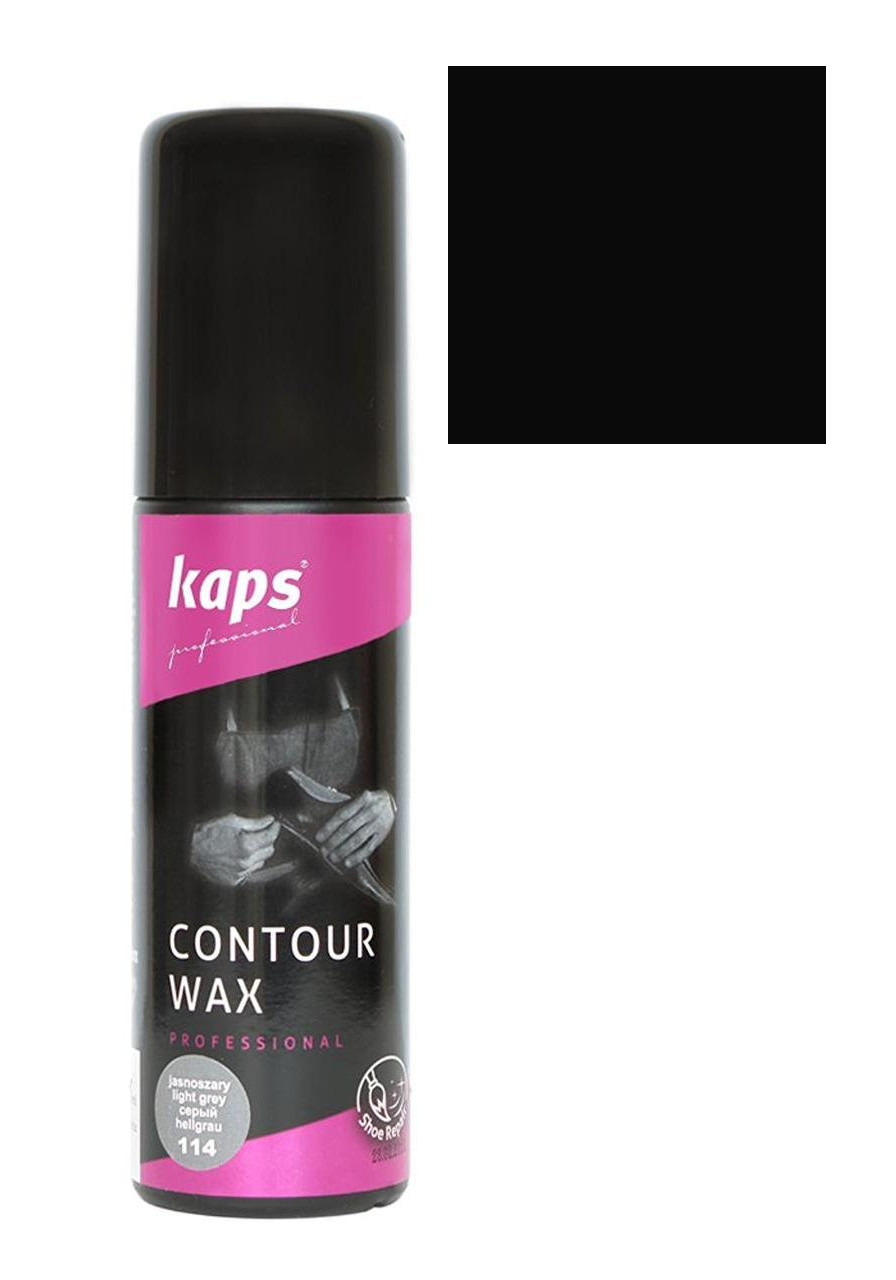 Средство для восстановления каблуков и краев обуви Kaps Contour Wax 75 ml 118 Черный
