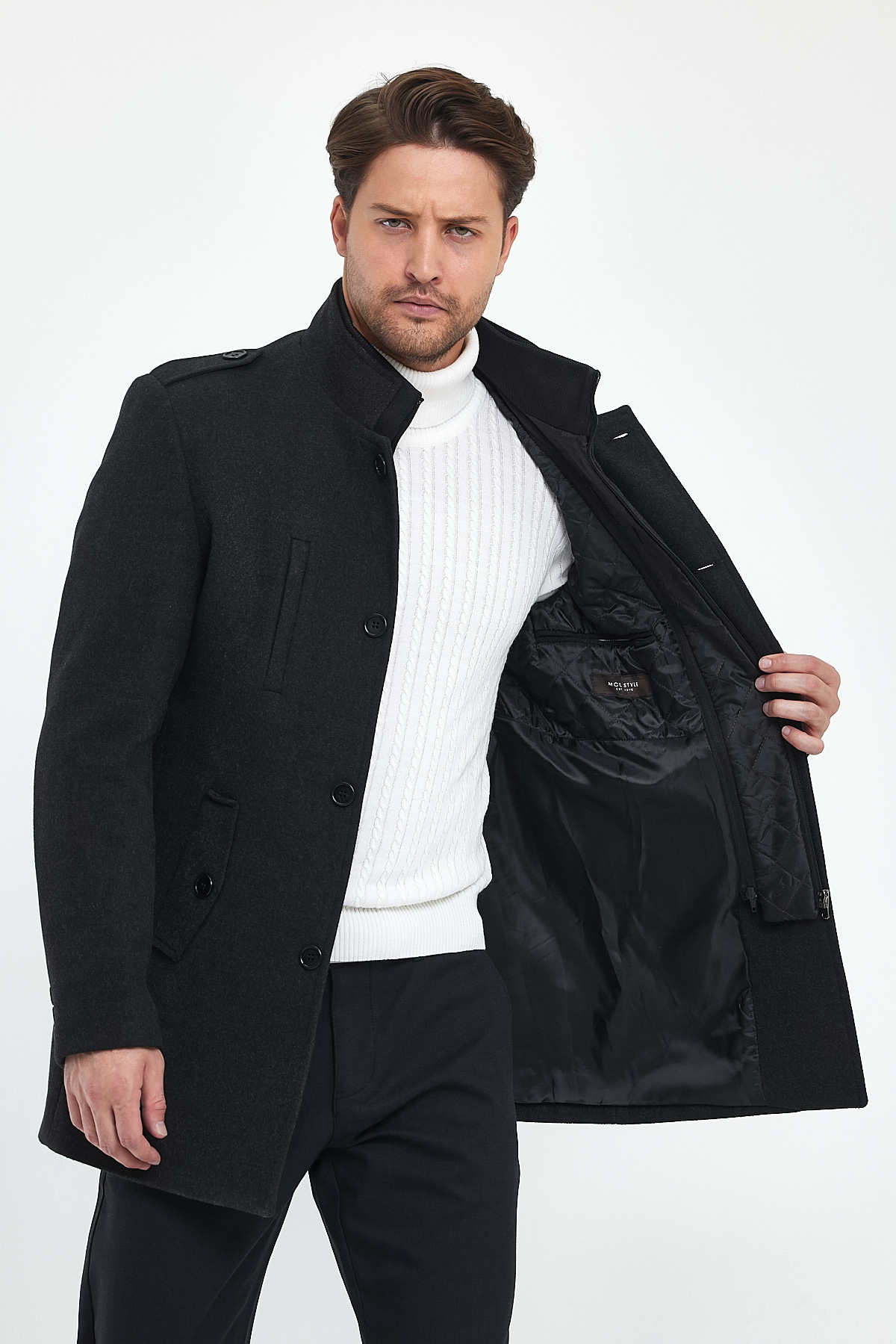 Пальто Trend Collection 9678 Серый 60 (56645)