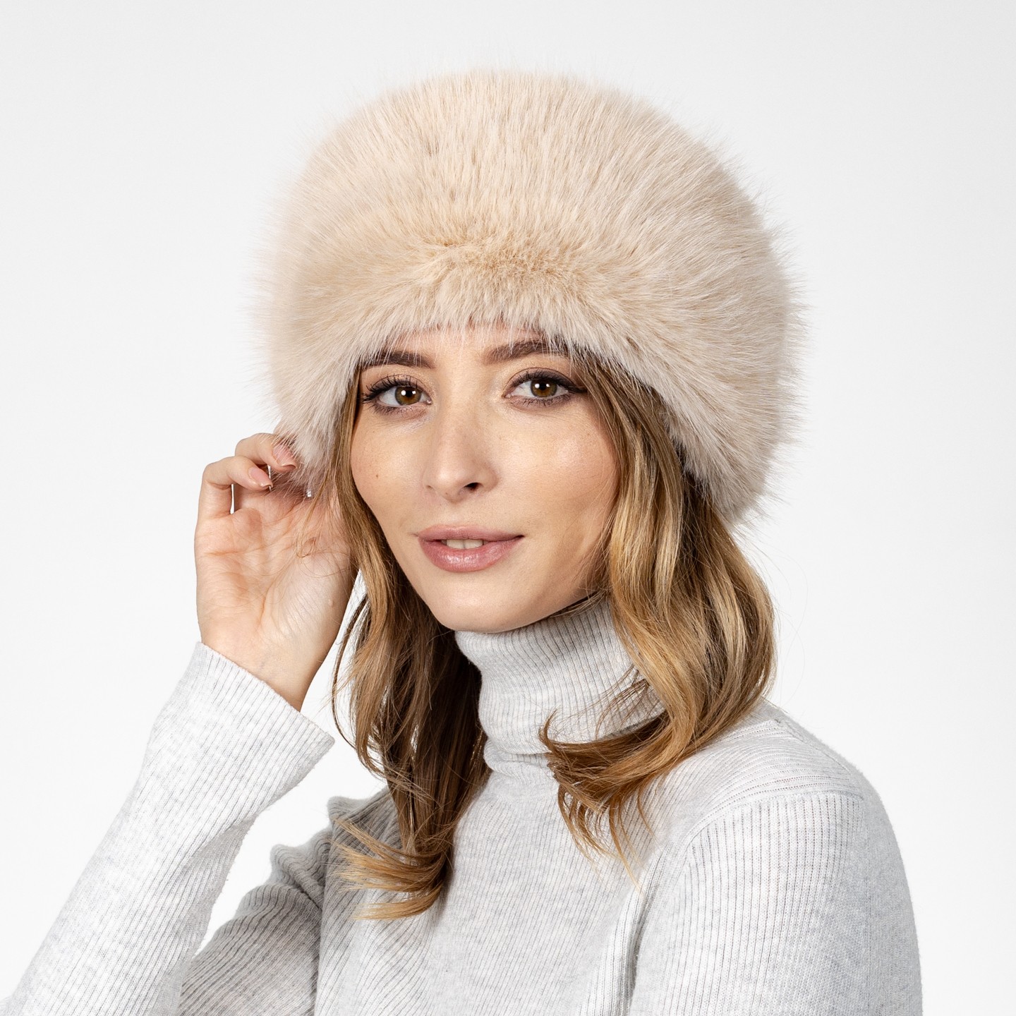 Повязка на голову LuckyLOOK КРІСТЕН One Size Бежевый (593-107)