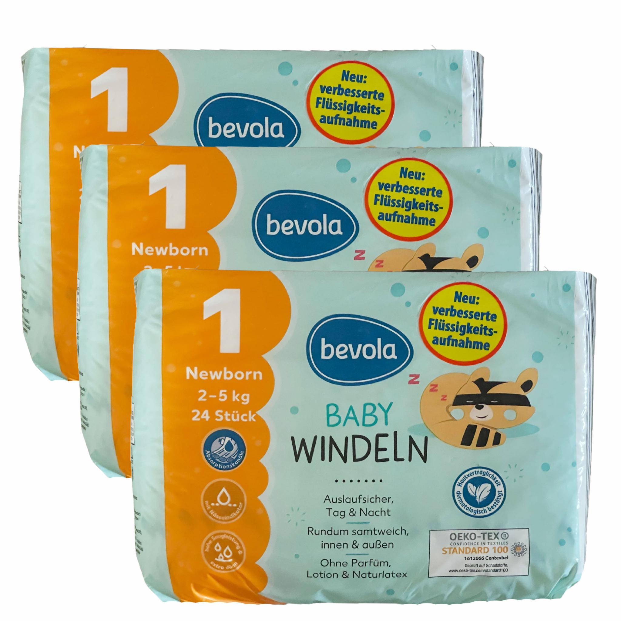 Подгузники Bevola Baby 1 Newborn 2-5 кг 72 шт