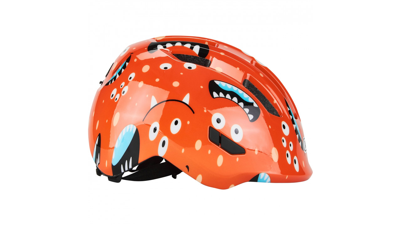 Велосипедний дитячий шолом ABUS SMILEY 3.0 S 45-50 Orange Monster
