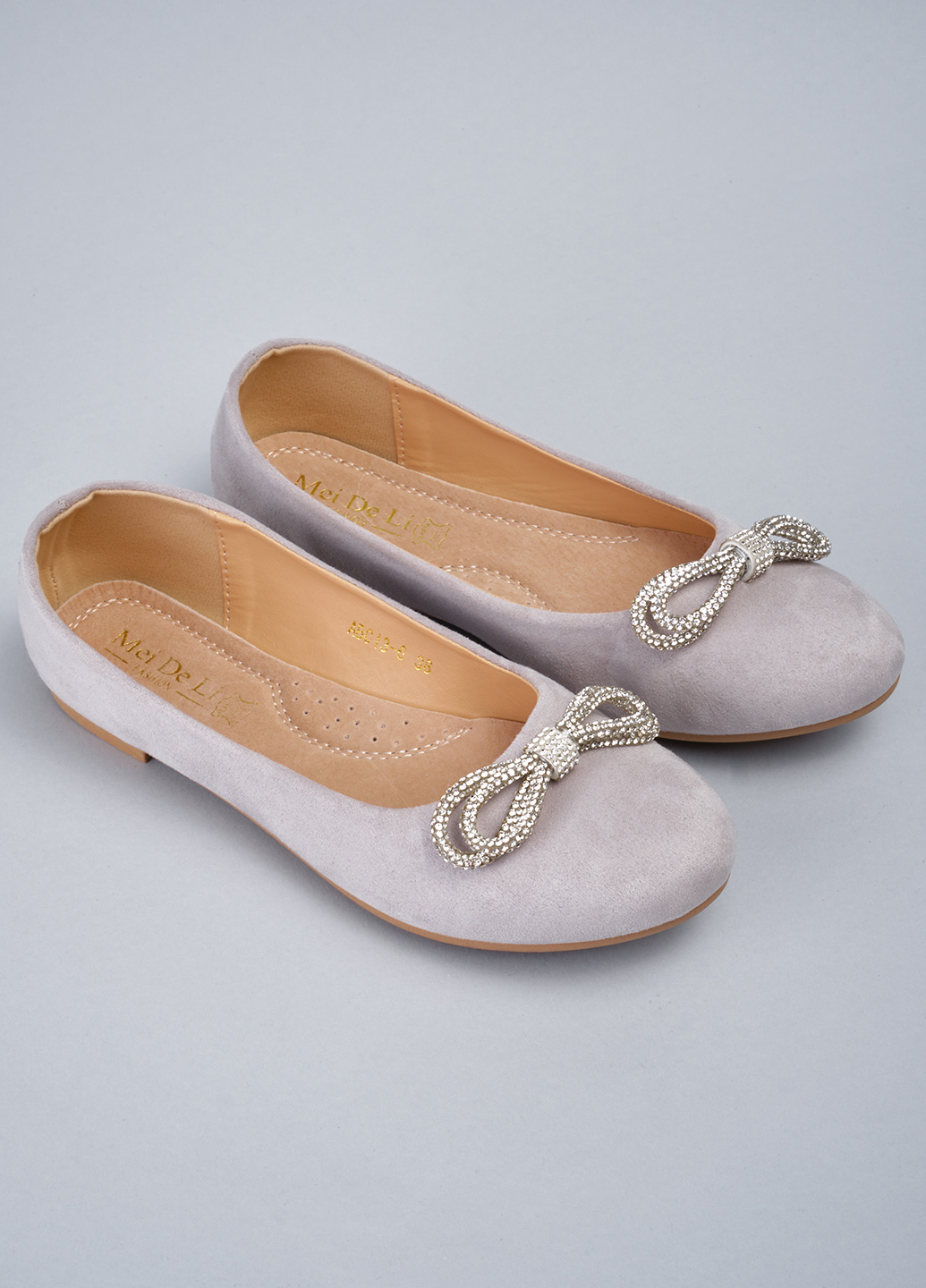 Балетки жіночі 343557 р.38 (23) Fashion Сірий