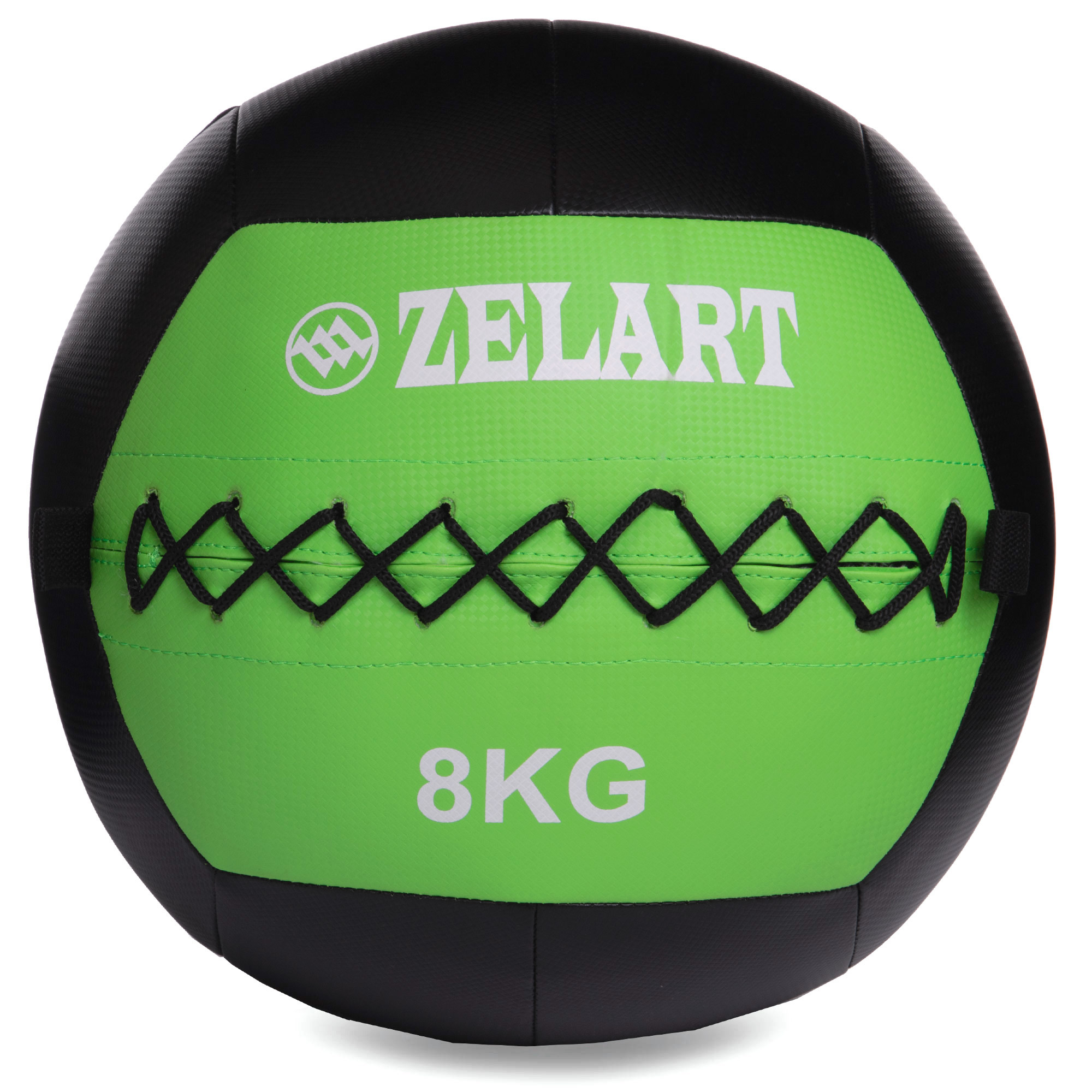 М'яч для кросфіту Zelart FI-5168-8 8кг Чорний-Зелений